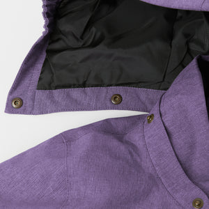 Purple Kids Padded Waterproof Coat from the Polarn O. Pyret outerwear collection. Kids outerwear made from sustainably source materials