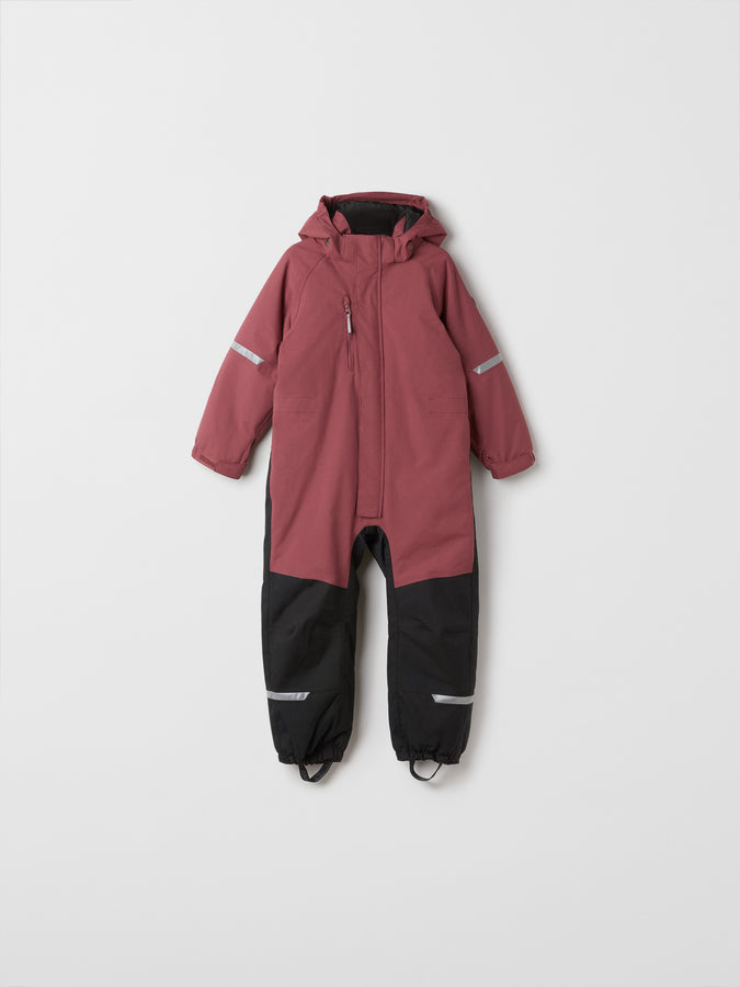 Red Kids Padded Waterproof Overall from the Polarn O. Pyret outerwear collection. The best ethical kids outerwear.