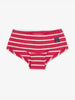 girls pants briefs red and white stripe, organic cotton comforable, polarn o. pyret quality 